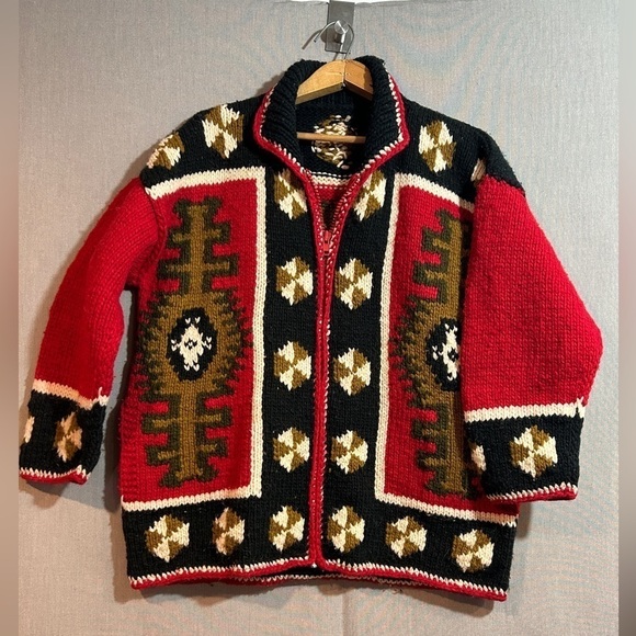 Hand Crafted Sweaters - Handmade chunky sweater size L-XL